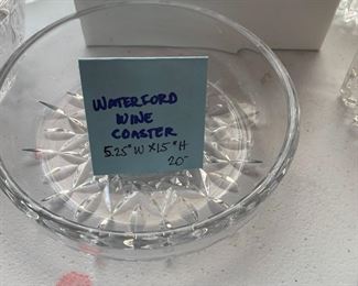 #197	Waterford Wine Coaster 5.25"Wx15"H	 $20.00 			
