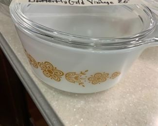 #212	Vtg. Pyrex Butterfly Gold	 $20.00 			

