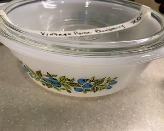 #213	Vtg. Pyrex Blueberry	 $20.00 			
