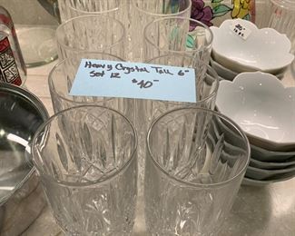 #216	Heavy Crystal Tall 6" Set of 12	 $40.00 			
