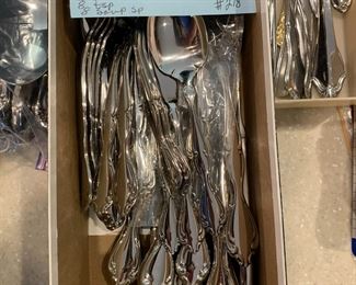 #218	Oneida "Stainless Community" service for 8	 $75.00 			
