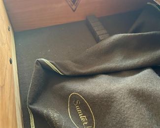 #124	Sumter cabinet china cabinet with 2 drawers with 3 glass doors and 3 wood doors 	 $275.00 			
this china cabinet is located across the street and you will have to ask details for pick up. 