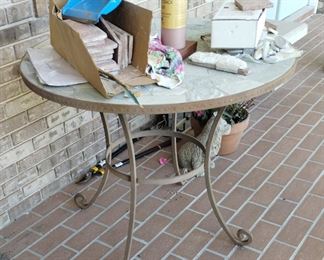 Out door stone table $75