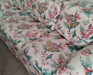 This flower and butterfly Drexel couch is perfect for naps and reading.  $40
