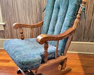 Vintage Blue Platform Rocker - very comfortable