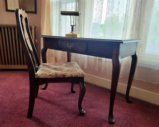 Vintage Queen Ann Desk & Chair - lamp no longer available