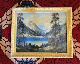 Vintage Lake Louise Landscape, by artist W.M. Thompson - stunning
