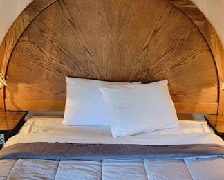 Vintage Bohemian King Headboard & Bed - bedding also available