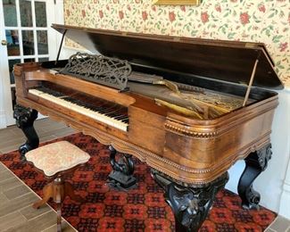 Beautiful Rare 1873 Antique Piano built by J.C. Fischer Piano Company of New York - price does not reduce