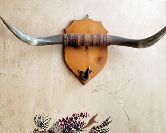 Vintage Longhorn Coat / Hat Rack
