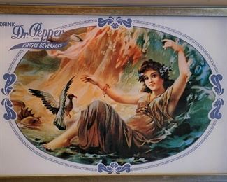 Vintage Dr. Pepper Sign Detail Shot