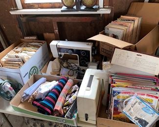 Sewing machine , fabric and sewing patterns 