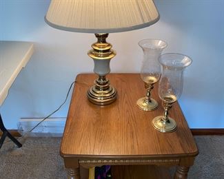 End tables and lamps
