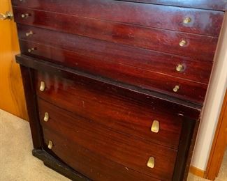 Vtg. Tall boy dresser