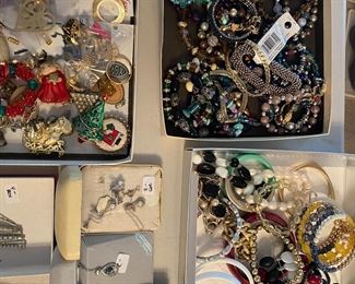 Misc. pins,earrings, bracelets, etc