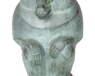 Marshall Fredericks (American, 1909-1998) Bronze Sculpture "Seated Baboon", H 14'' W 8'' Depth 7''