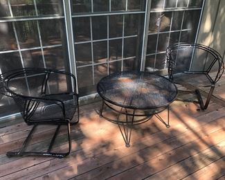 Collection of Woodard patio furniture 