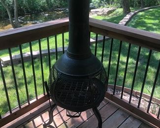 Very nice iron chimenea…