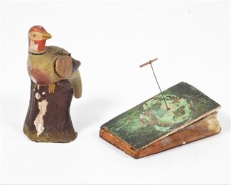 16: Painted Composition Animated Bird Pip Squeak Toy