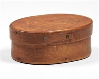 18: New England Miniature Girl Decorated Pantry Box