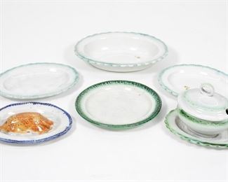 26: 6PC Early Leeds Pottery Miniature Toy Creamware