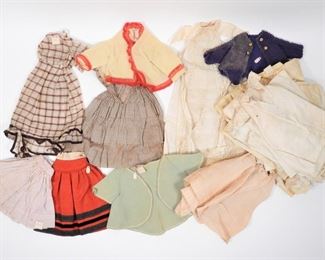 67: 19C. Doll Clothing Dress Jacket Skirt Collection