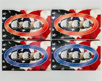 1999 and 2000 State Quarters Coin Sets- Denver and Philadelphia Mints