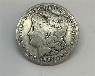 1897-S US Morgan Silver Dollar