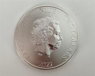 2022 NIUE #2 Darth Vader 1 oz .999 Fine Silver Round