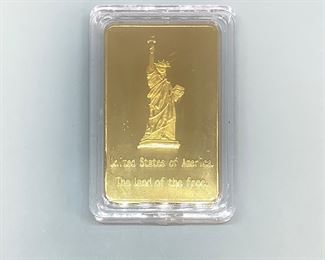 Gold Plated Liberty Eagle