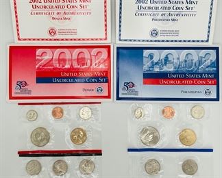 2002 US Mint Uncirculated Coin Sets
