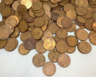 (410) Wheat Cents 1930s-1950s.