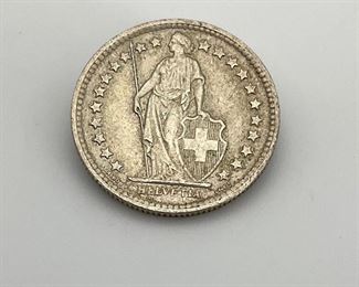 1963 Switzerland Silver 1/2 Franc