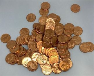 (100) 1960 Uncirculated Lincoln Cents