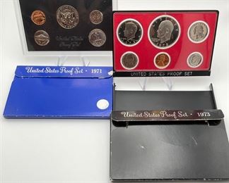1971 and 1973 US Proof Sets