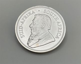 2022 South African Kruderrand 1 oz Fine Silver Round
