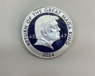 2024 Return of the MAGA King 1oz .999 Fine Silver Round