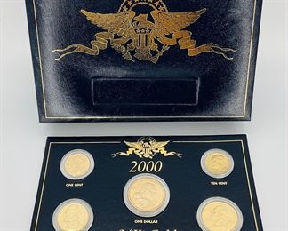 2000 24K Gold Plated Coin Set