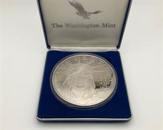 1998 American Platinum Eagle/Flying Over Sunrise
