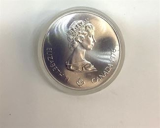 1976 Canadian Olympics/Elizabeth II $5 Coin