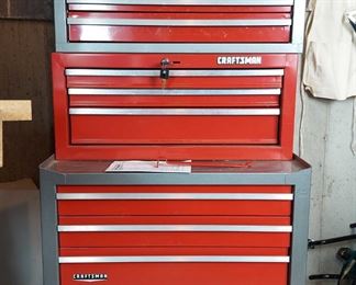 07 Craftsman Premium Series Tool Chest With Grey Toolbox And Tools