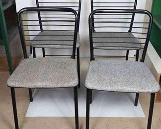 Cosco Folding Chairs Set of Four in Black and White