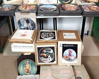 Decorative Plates Featuring Birds And Children