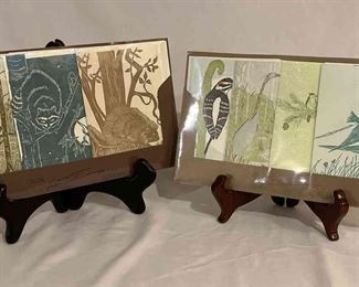 Gwen Frostic Original Block Print Notecards, Unopened