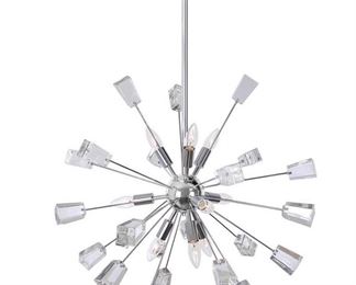 Home Decorators Collection Kimberly 9Light Crystal and Chrome Sputnik Chandelier, NewInBox