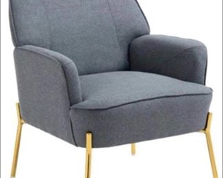 Khoen Upholstered Gray Armchair, NewInBox