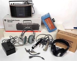 Portable Stereos, Microphones, Headphones And More