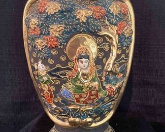 Signed Satsuma Vase 