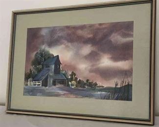 Watercolor Signed By Ginny Gray