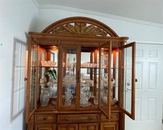 Gorgeous coastal style China cabinet